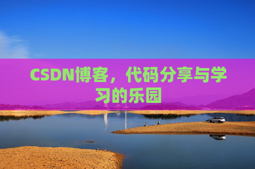 CSDN博客,代码分享与学习的乐园